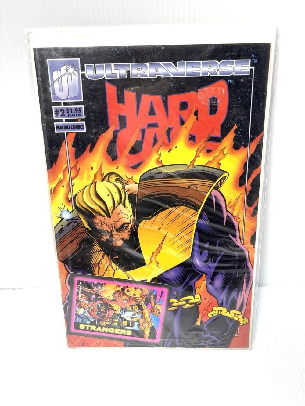 Malibu Comics Ultraverse Hard Case #2 Comic Book with Collector Card 1990s